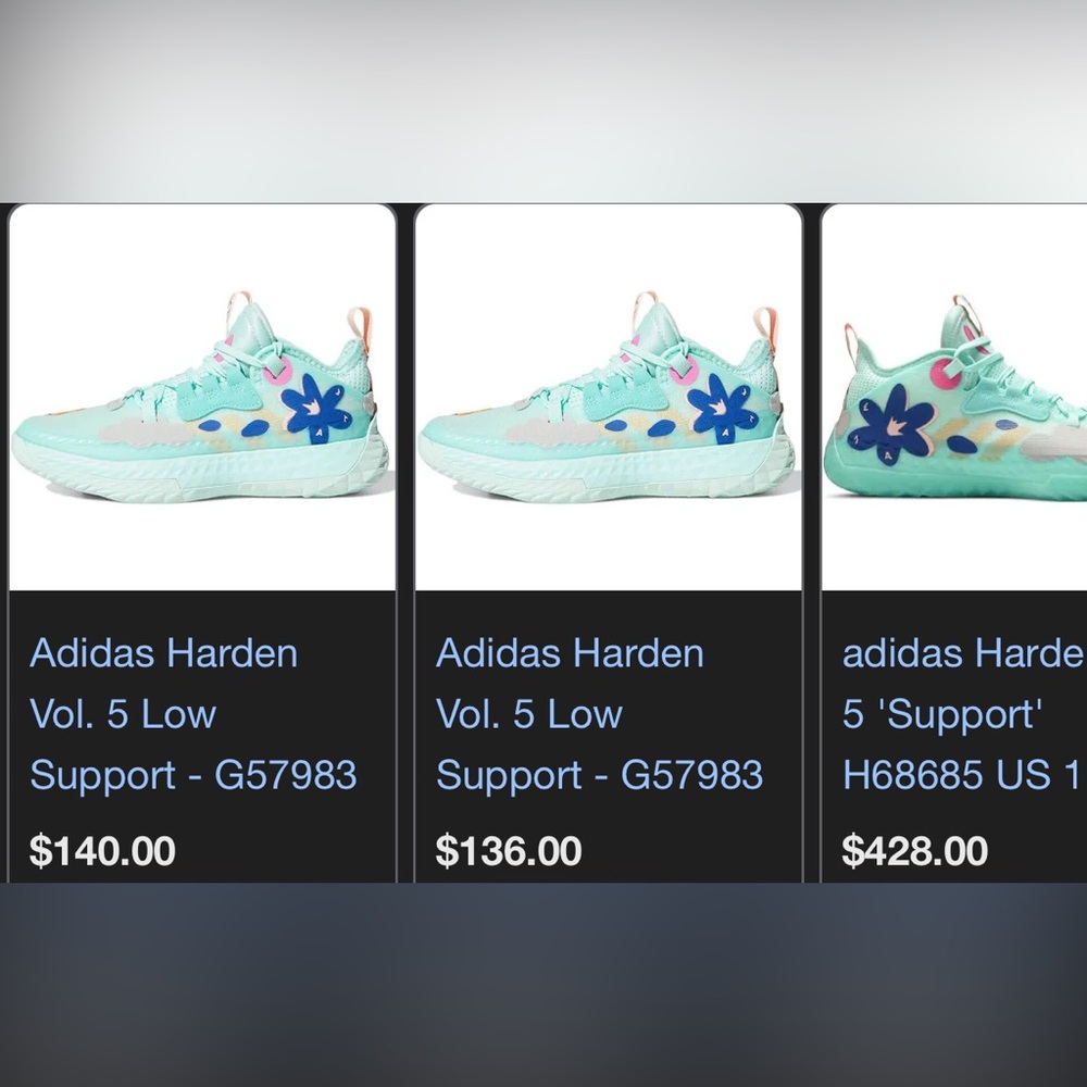Adidas Harden Vol. 5 J 'Support' men’s 6.5 women’s 8 - Picture 5 of 12